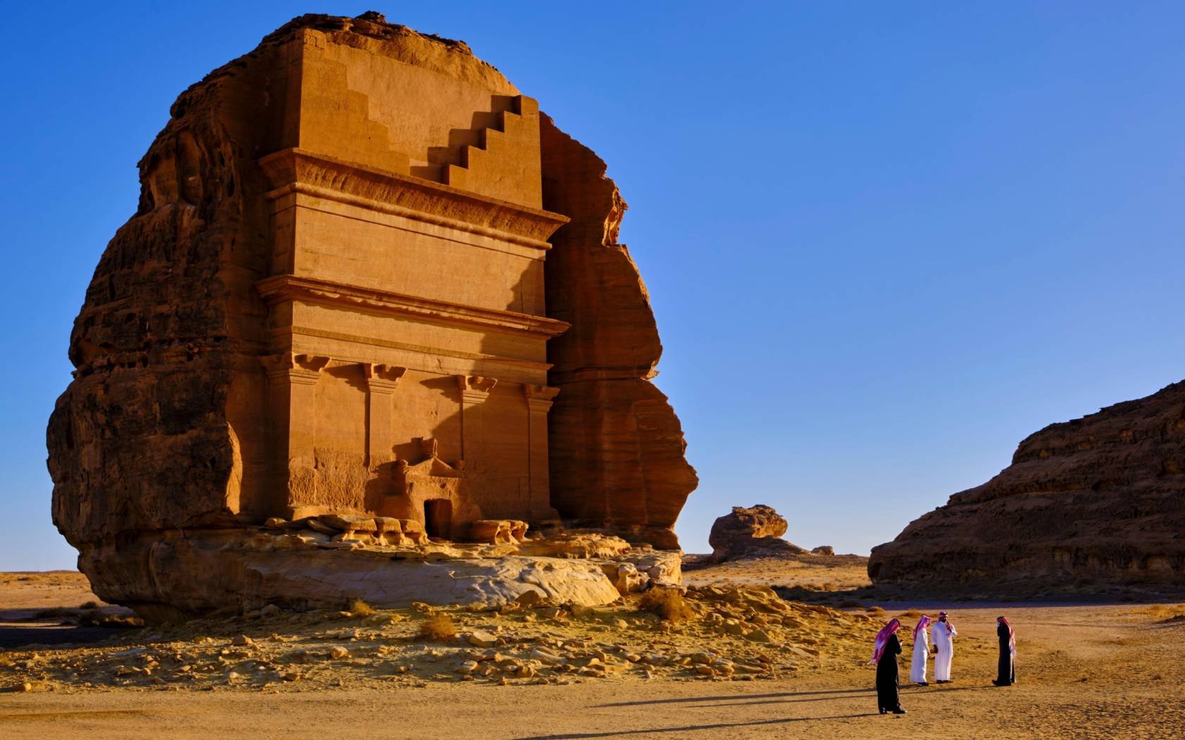 The Qasr Al-Farid tomb in Saudi Arabia.