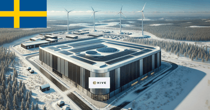 Hive utökar sina datacenter i Sverige för att öka Bitcoin-produktionen