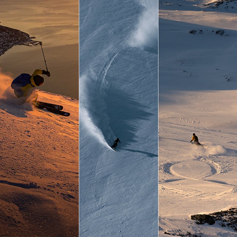 Skid&aring;kning p&aring; tre destinationer: Narvikfjellet, Riksgr&auml;nsen, Bj&ouml;rkliden.