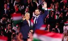 US Vice President JD Vance and Hungarian Prime Minister Viktor Orbán attend a rally in Budapest, Hungary, ahead of the Hungarian parliamentary elections.