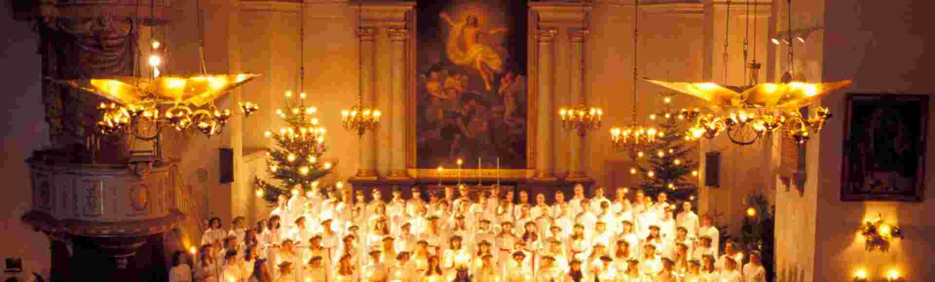 The children's choir at Kungsholmen Church in Stockholm.