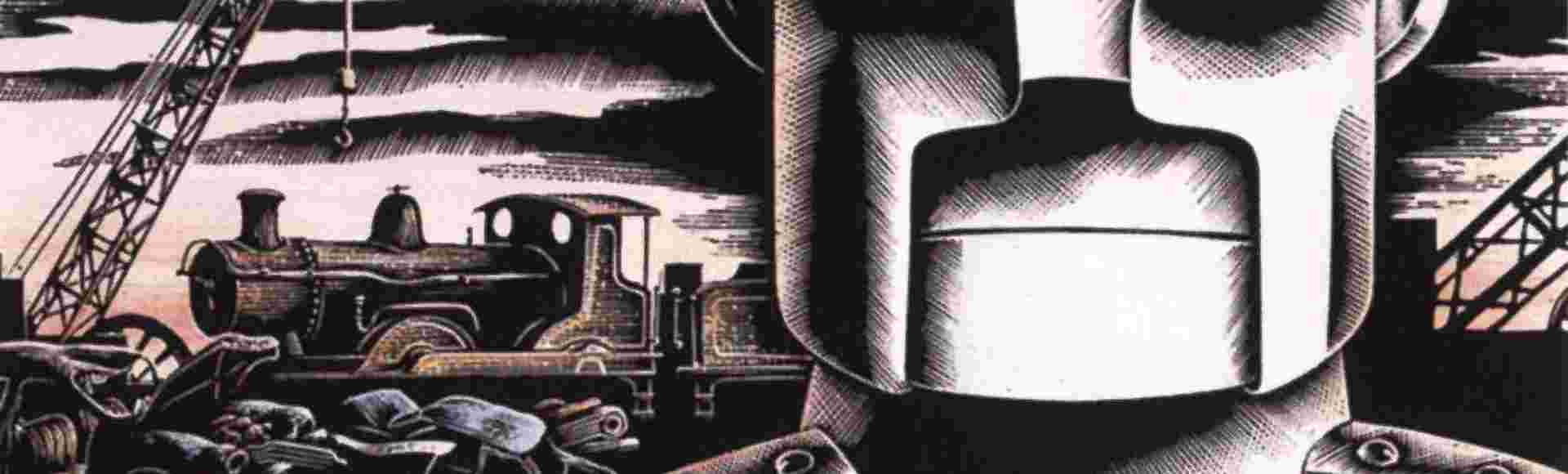 The front cover of 'The Iron Man' by Ted Hughes.