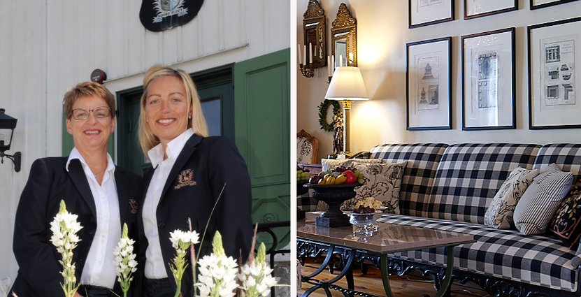 Sofia Hjärner och Stina Fredriksson driver Årets konferenshotell Noors Slott. Foto: Noors Slott