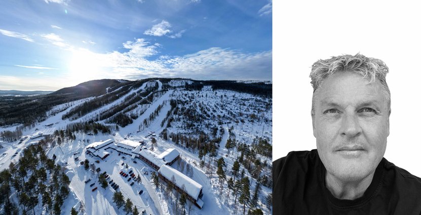 Fullt upp under sportlovsveckorna på Hassela Ski Resort. Vd Lars Forsberg.