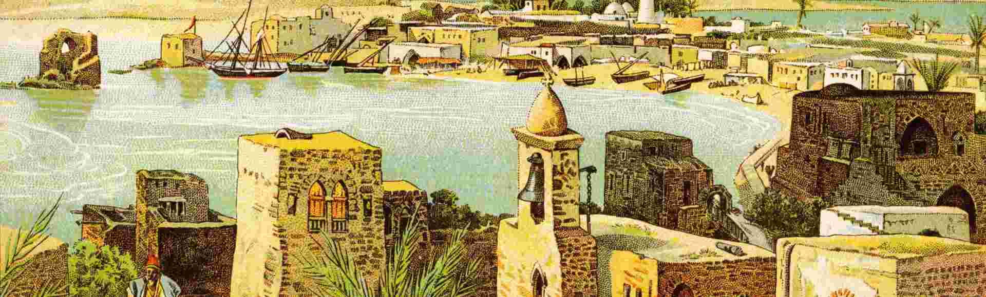 A panoramic view of the ancient city of Tyre.