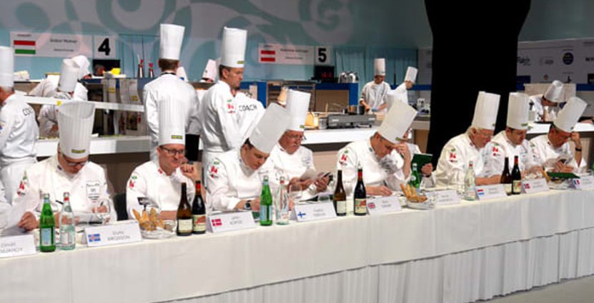 Inom Stella vill man se hälften kvinnor i nästa års upplaga<br />
 av Årets Kock (bild från juryn på Bocuse d'Or 2014). Foto: Anna Lind Lewin