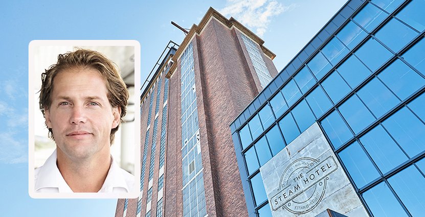 Steam Hotel i Västerås har en beläggning på 90 procent,<br />
enligt Ess Groups vd Jonas Stenberg.  Foto: Steam Hotel