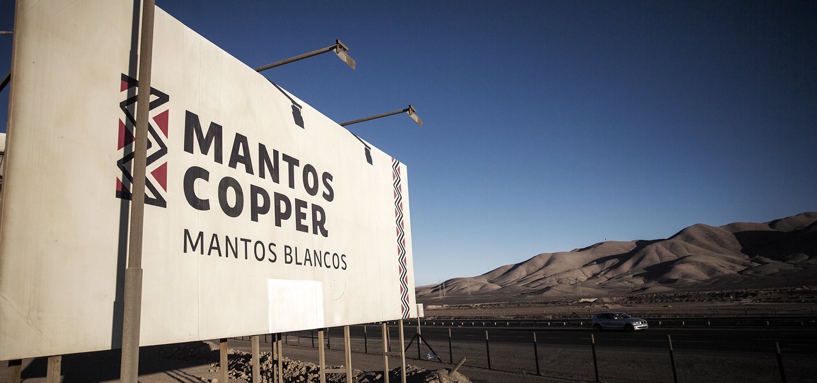 Mantos Blancos sits 800 metres above sea level in the Atacama Desert, one of the most arid places on the planet.