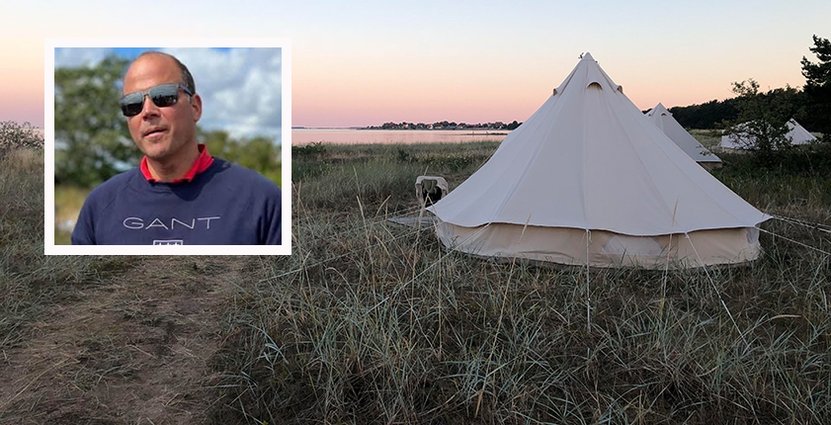 Enligt Johan Bergner, som driver Ljugarns Semesterby & Camping på Gotland är bokningstrycket högre än någonsin.  FOTO: Privat 