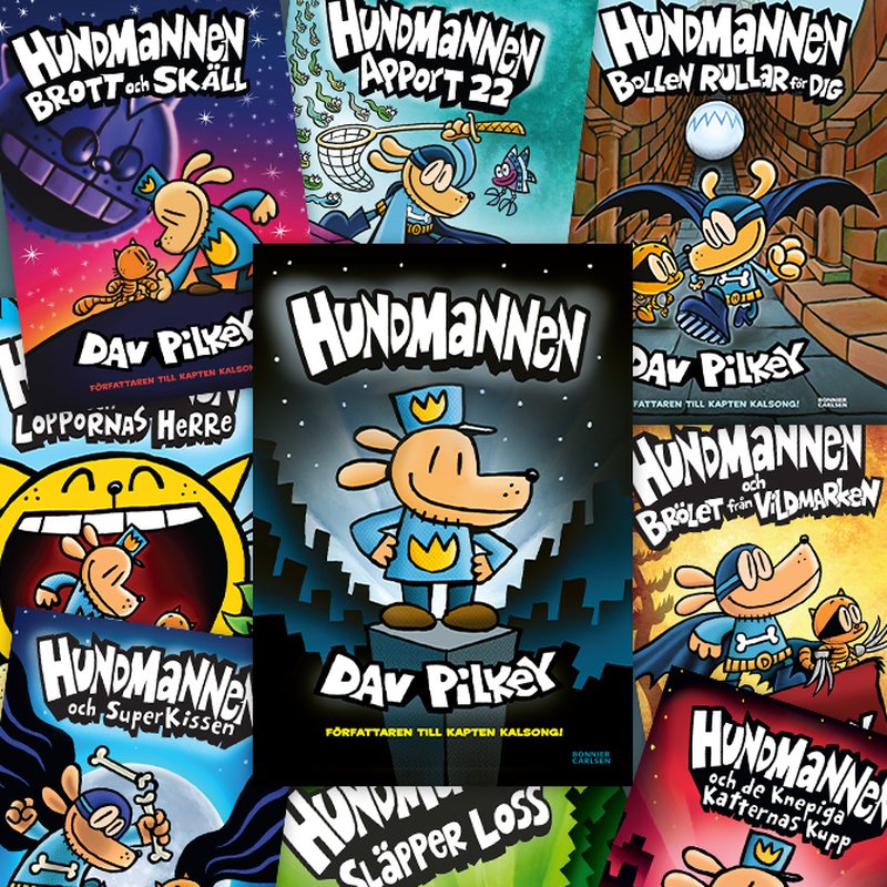 Alla Hundmannen-böckerna - i ordning