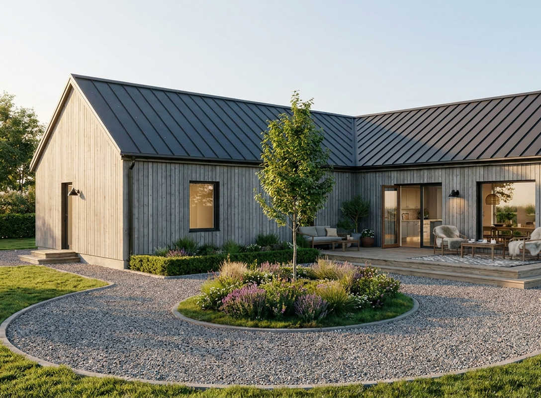 Villa Gavik Ladhus i vinkel SKIDSTAHUS