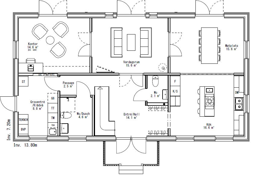 Villa Svanö Tvåplan