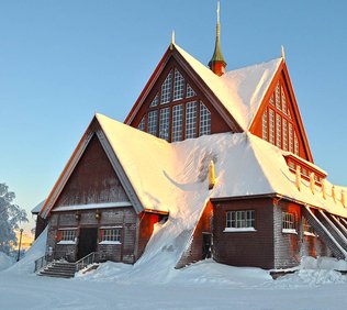 Kiruna Kyrka vinter