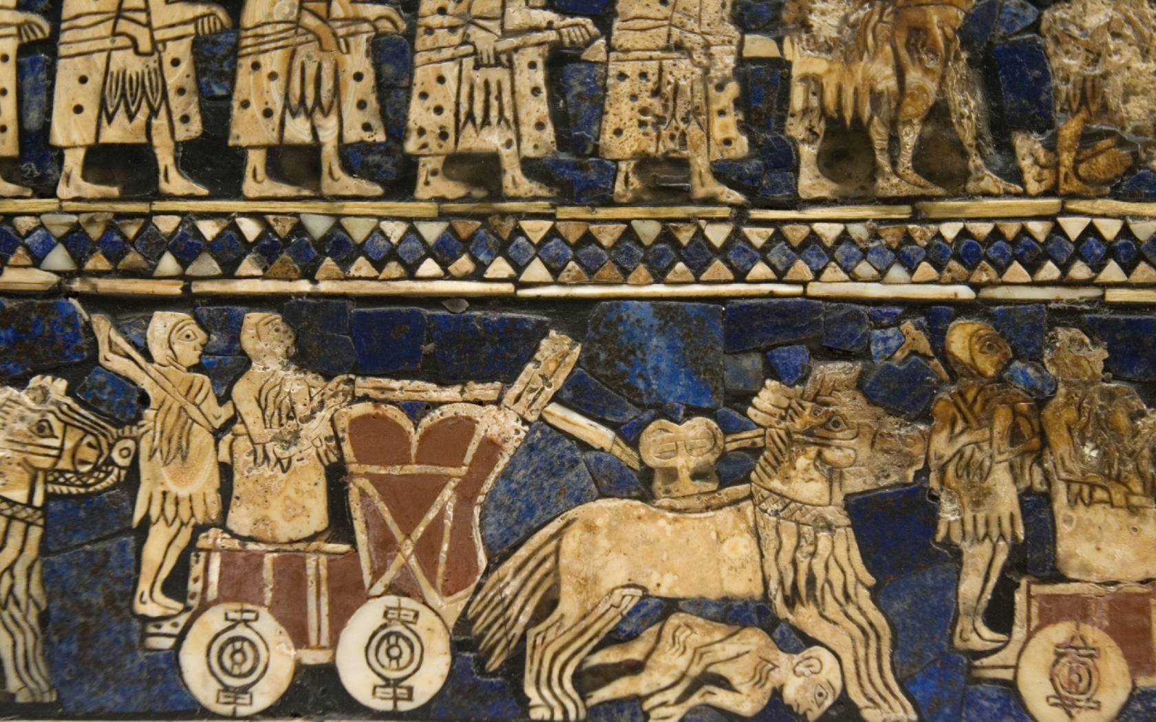 The Standard of Ur (2600 BC), Mesopotamia, British Museum, London.