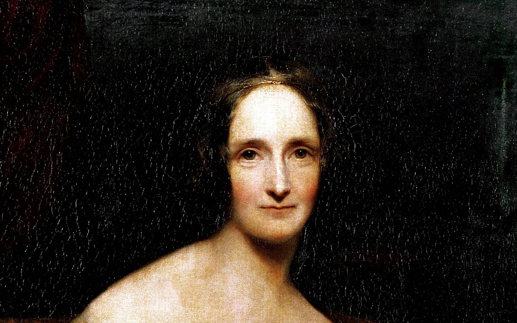 The English novelist Mary Shelley.