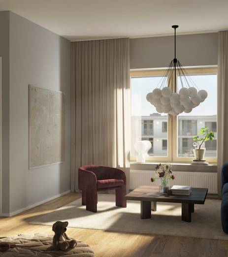 Välplanerade bostäder, med fina materialval