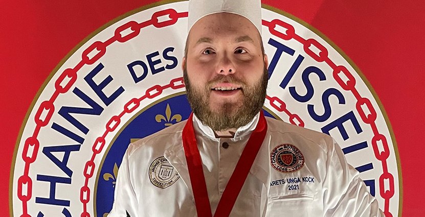 Pontus Lindgren från restaurang Omaka är Årets Unga kock.  Foto: Chaine presse