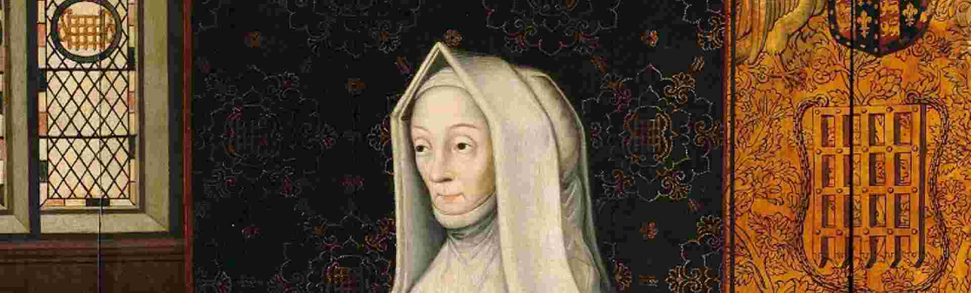 Portrait of Lady Margaret Beaufort from the Hall in St John's College, Cambridge. Credit: The Picture Art Collection
