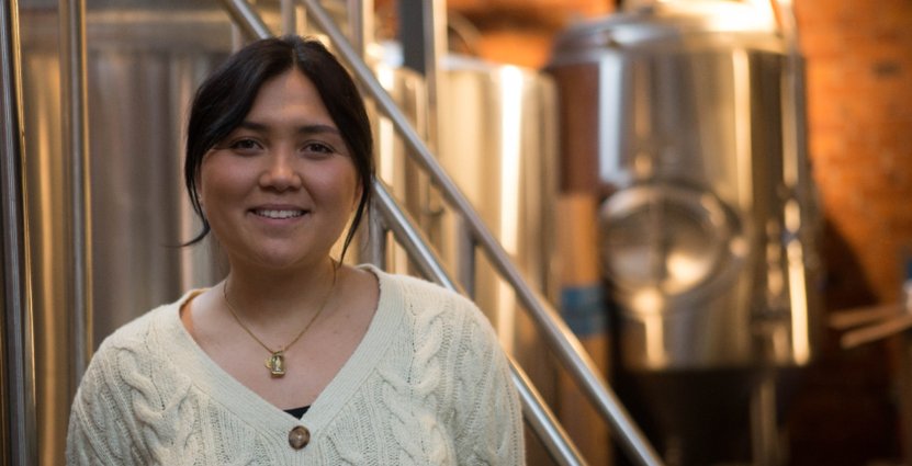 Maria Gunnarsson, ny restaurang- och bryggerichef på Tegellådan.  