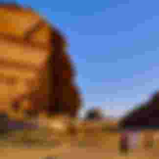 The Qasr Al-Farid tomb in Saudi Arabia.