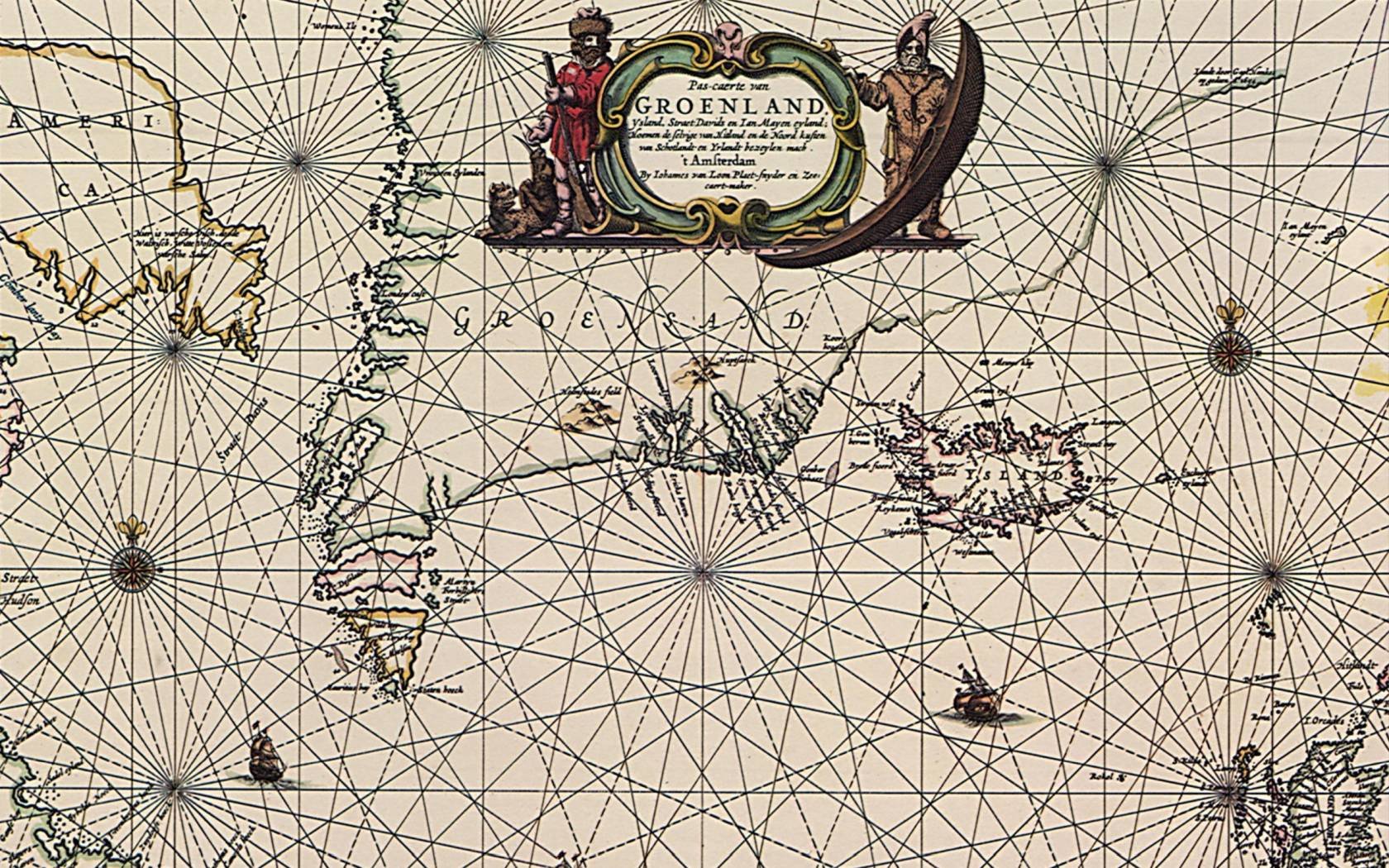 A map of Greenland from 1666.