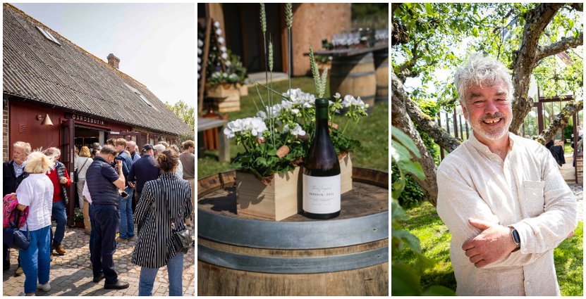 Gårdsbutik på Kullabergs Vingård samt vin från Thora Vingård.  Jens Woelfer