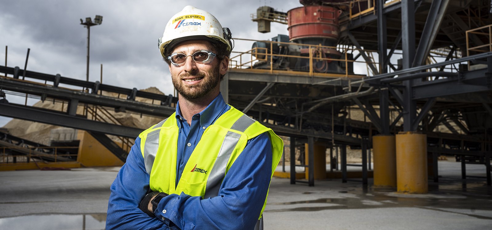 <p>Aggregates plant manager Adam Slusser oversees the largest producing quarry in the US.</p>
