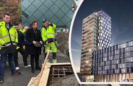 Stordalens hotellbygge i Mölndal i rullning