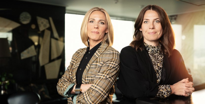 Madeleine Brehmer och Caroline Cederblad  tilldelades Näringslivsmedaljen 2023 FOTO: Daniel Roos