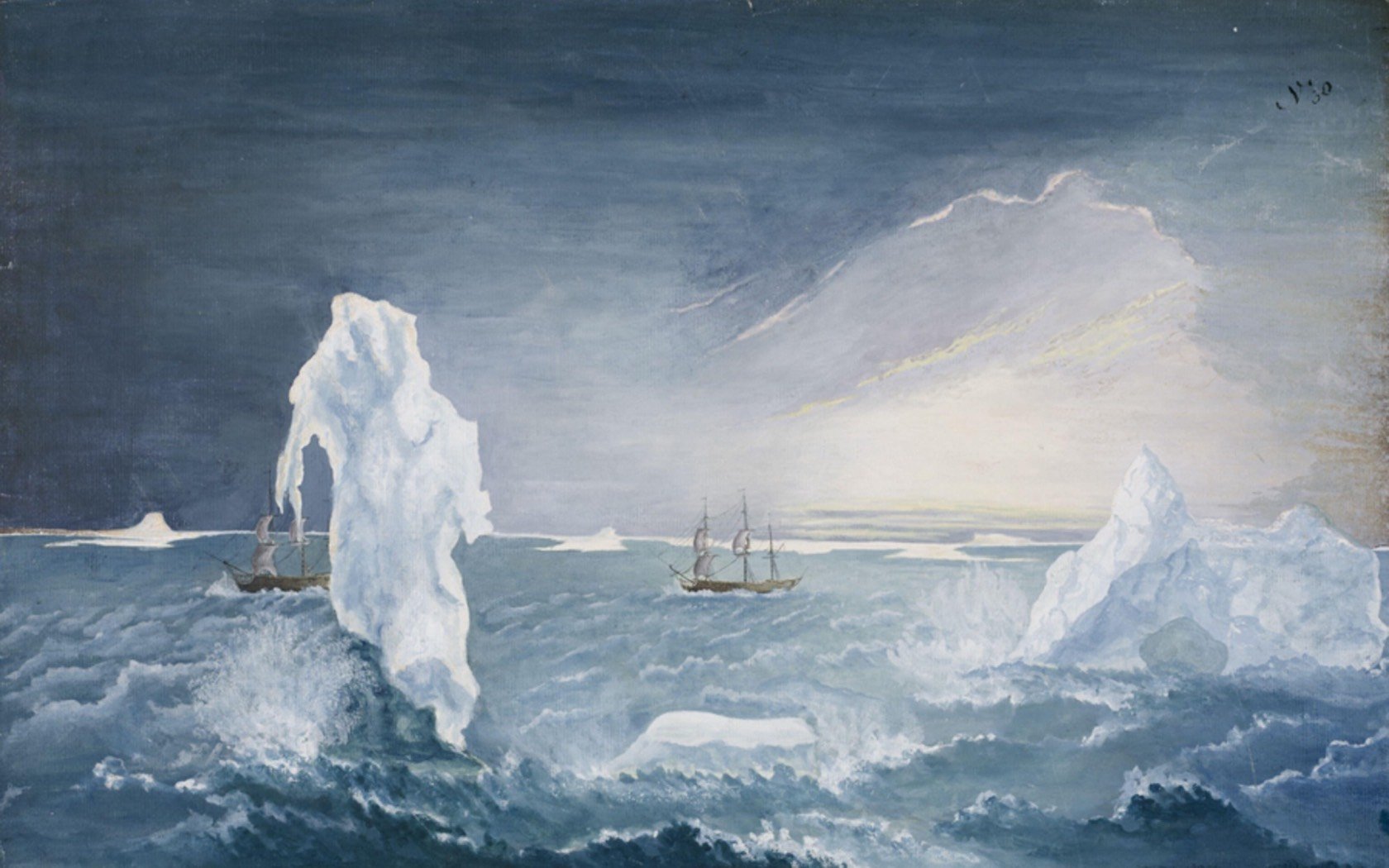 A 1773 watercolour by George Forster, painted during Cook's second voyage. Credit: piemags