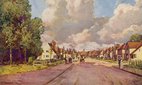 A painting of Letchworth Garden City.
