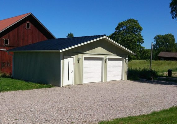 Nytt garage på landet