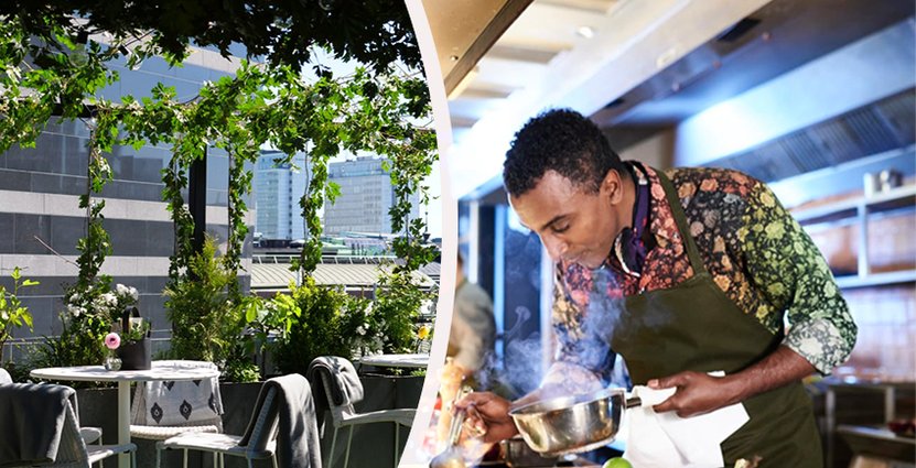 Nästa vecka bjuder Marcus Samuelsson in<br />
 till en ”Green Table Dinner” besående av den nya menyn. Foto: Pressbild Clarion Sign