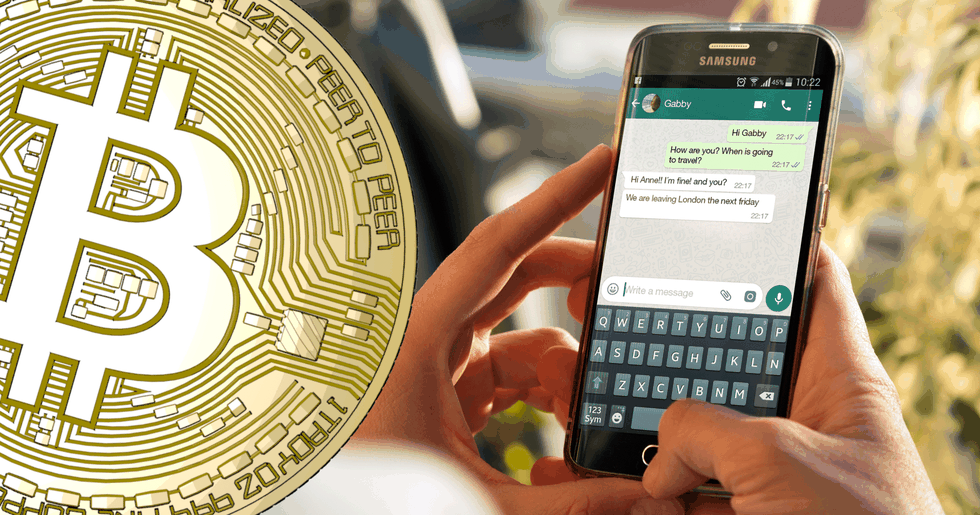 Now you can send and receive bitcoin on Whatsapp.