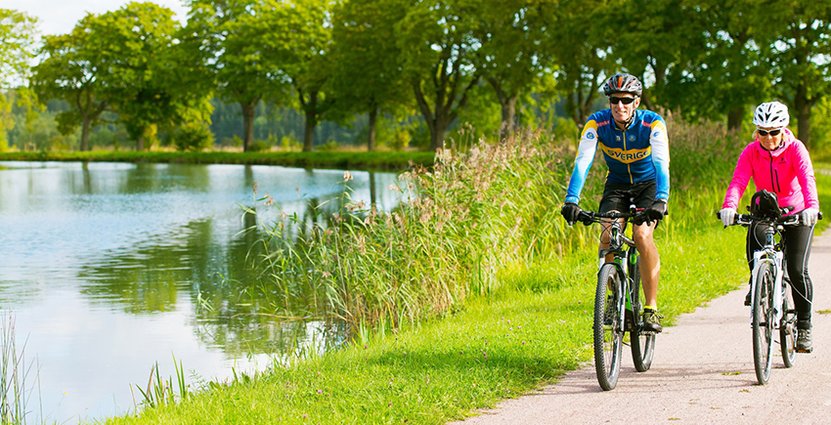 2020 är målet att den nya cykelleden längs Göta kanal ska stå klar. Foto: Göta kanalbolag
