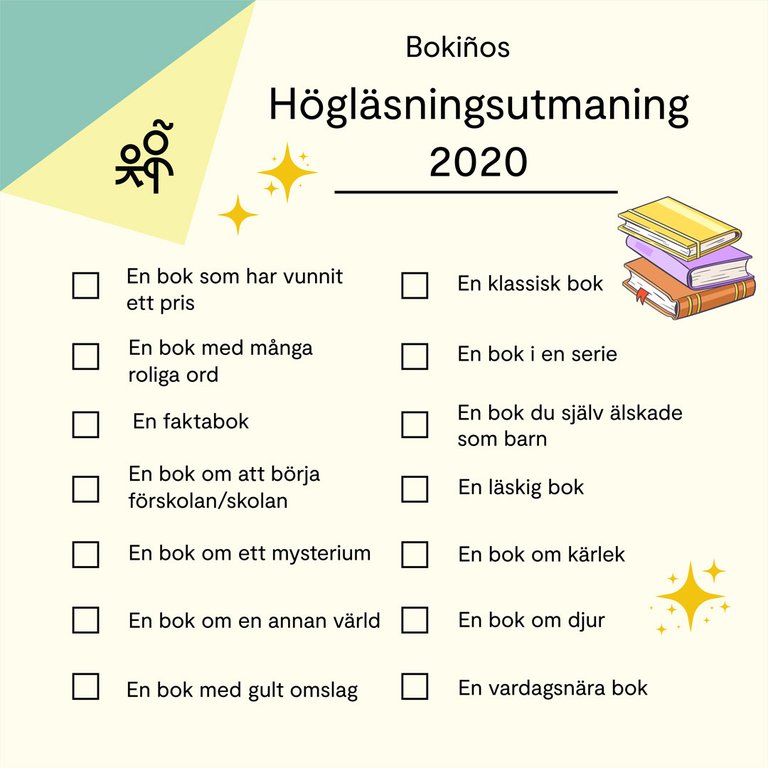 Anta Bokiños roliga högläsningsutmaning 2020