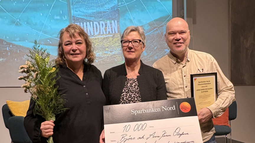 Sparbanken Nords litteraturstipendium 2025 till Anna-Karin och Björn Olofsson