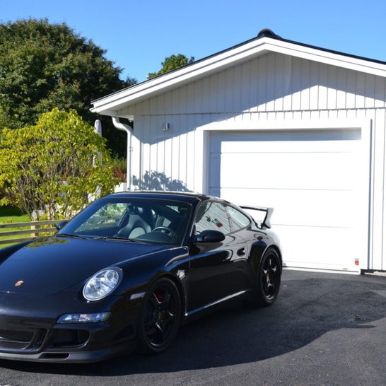 All white storage for this Porsche