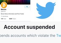 Twitter has suspended the account @Bitcoin