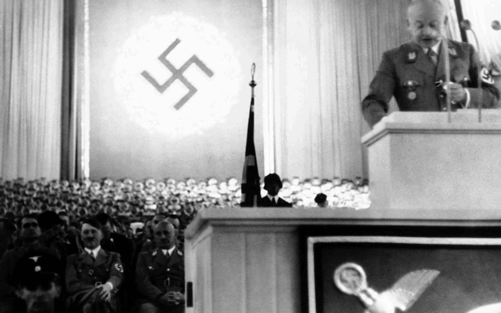 The Nazi congress at Nuremberg, 1938. Credit: Associated Press / Alamy Stock Photo.