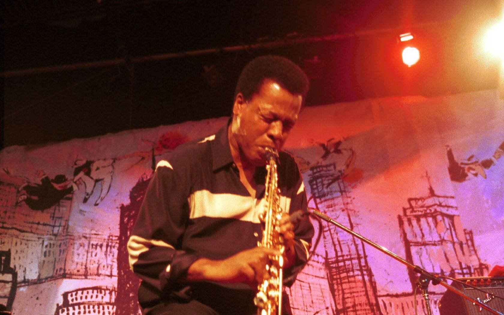 American jazz saxophonist Wayne Shorter.