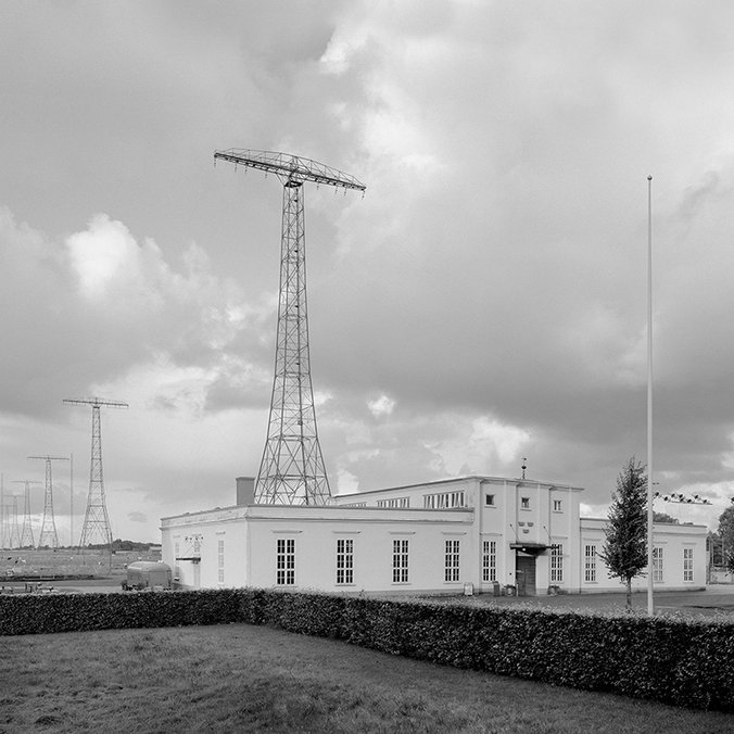 Grimeton radiostation med radiomaster.