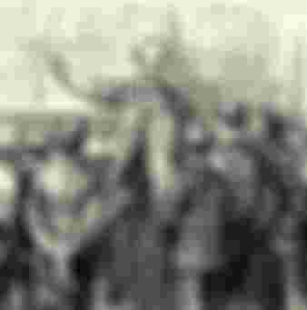 General Charles George Gordon teaching ragged boys at Gravesend, 1867. Ragged schools were dedicated to the free education of destitute children in 19th century Britain.