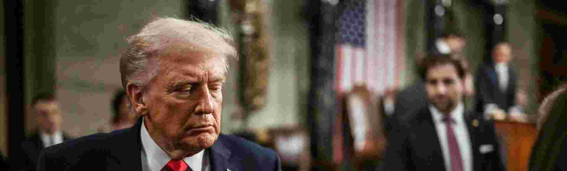 President Donald Trump delivers his State of the Union address, Tuesday, February 24, 2026, on the House floor of the U.S. Capitol in Washington, D.C.