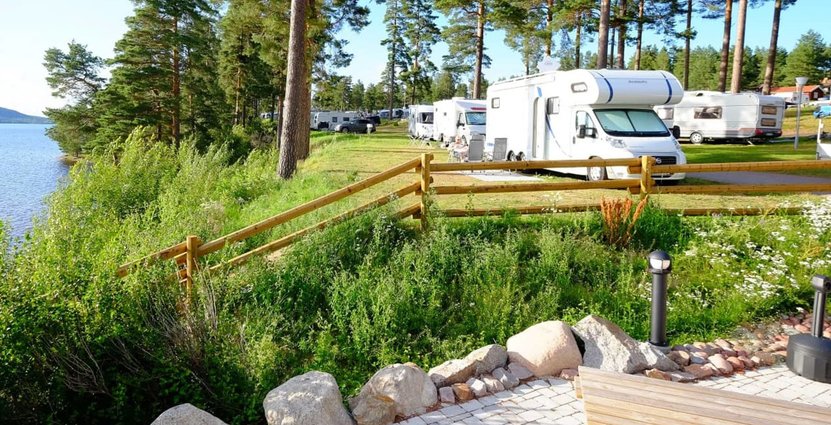 Leksand Strand är nu en femstjärnig campinganläggning. Foto: Pressbild