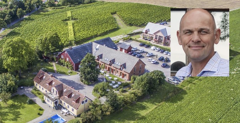 Driftschefen på Flädie Mat & Vingård, Jens Malmhagen. Foto: Flädie Mat & Vingård