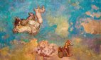The Chariot of Apollo by Odilon Redon (1840-1916).