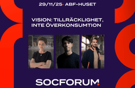 SocForum: Vision – Tillräcklighet, inte överkonsumtion  