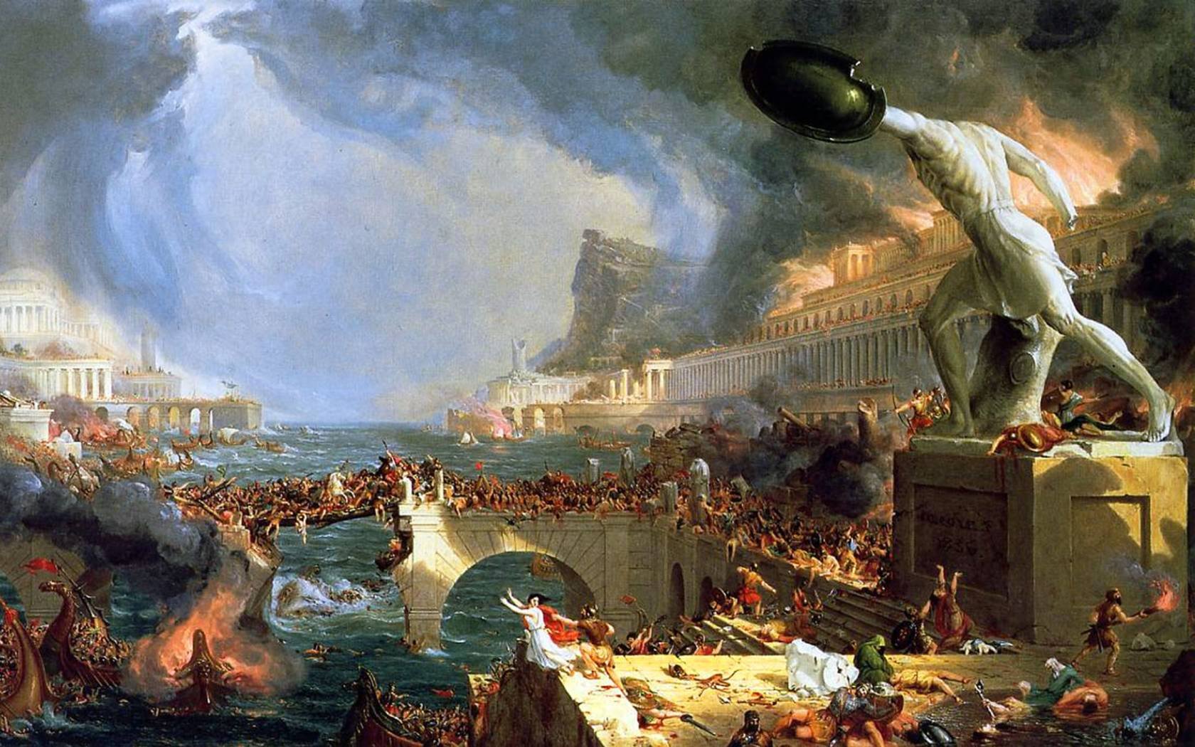 The Course of Empire by Thomas Cole.