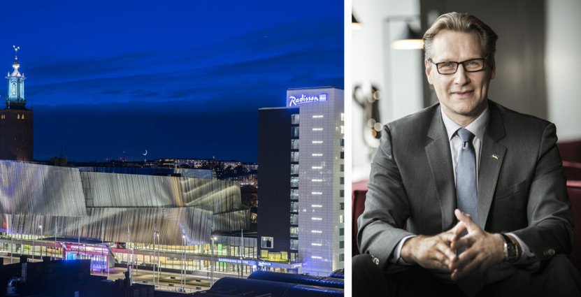 Sam Holmberg är ny vd för Radisson Blu Waterfront. Hotel & Stockholm Waterfront Congress Centre, samt Radisson Blu Royal Viking Hotel. Foto: Pressbild